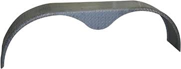 Tandem Axle Trailer Steel Tear Drop Diamond Tread Plate Pattern Fender, 9" Wide x 20" High x 72" Long - Indiana Trailer Sales