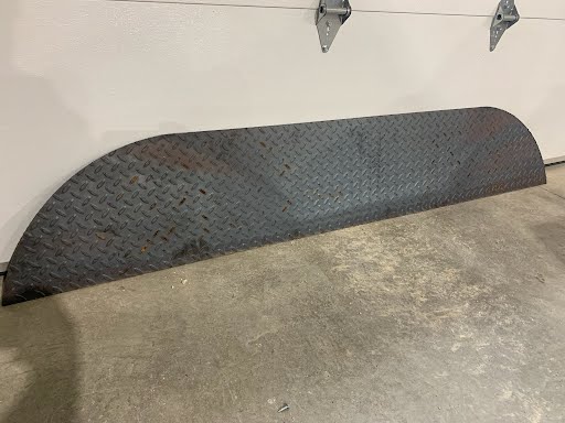 Fender Back Tandem 12"W X 69"L 14Ga Radius Tread Plate - 7050062 - Indiana Trailer Sales
