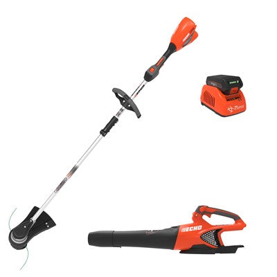 ECHO COMBO - DSRM-2100 Trimmer + DPB-2500 Blower - Includes: 2.5Ah Battery & Charger - DCP-BVRVS1B