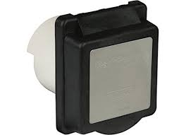 30A 125V STANDARD RV POWER INLET, BLACK - Indiana Trailer Sales