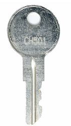 Close-up of Amazon.com Toolbox Keys CH501 set with multiple metal keys on a keyring for tool organization and access.