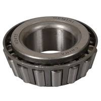 Bearing cone 02475 with 1.25-inch ID and 02420 race for axle assembly, designed for trailer axle components.