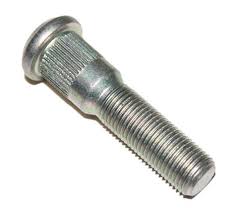 Steel trailer axle stud 9/16"-18x2.5 inches from Indiana Trailer Sales, used in axle assembly components.