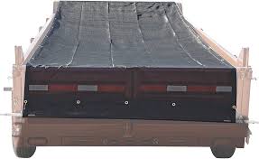 Mesh dump tarp kit with hardware, 7ft x 20ft, designed for trailer body and frame protection, by Indiana Trailer Sales.