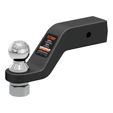 Curt loaded forged ball mount with 2-5/16 inch ball, 2.5-inch shank, 20,000 lbs capacity, 4-inch drop, for heavy-duty towing.