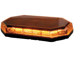 15-inch amber LED mini light bar with octagonal shape from Buyers Product, ideal for trailer and vehicle lighting.