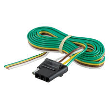 Indiana Trailer Sales CURT 4-way flat connector socket with 48-inch wires, vehicle side electrical and lighting component.