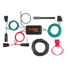Curt custom wiring harness for Ford Escape with 4-way flat output, designed for electrical and lighting connections.