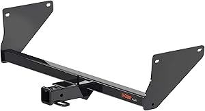 Curt Class 3 trailer hitch with 2-inch receiver installed on a Toyota RAV4, designed for towing and cargo carrying.