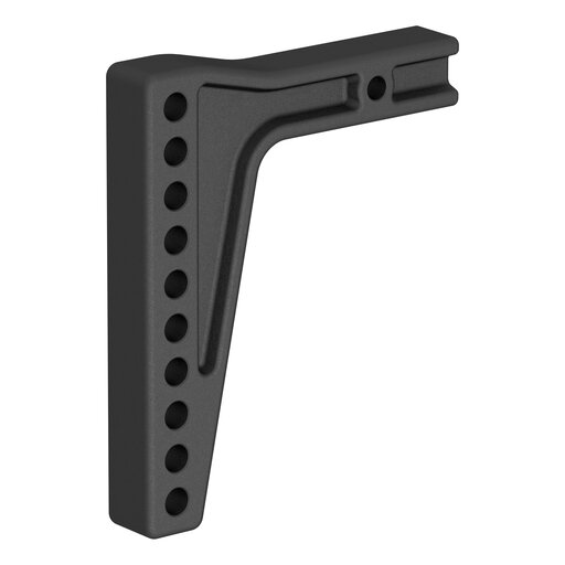 Curt Forged Weight Distribution Shank for hitches, 2-inch shank, 7-3/8 inch drop, 11-1/2 inch rise, shown on trailer hitch component.