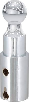 Curt Lock 2-5/16 inch riser gooseneck ball hitch with 1-inch rise for bed liner, suitable for trailer towing.