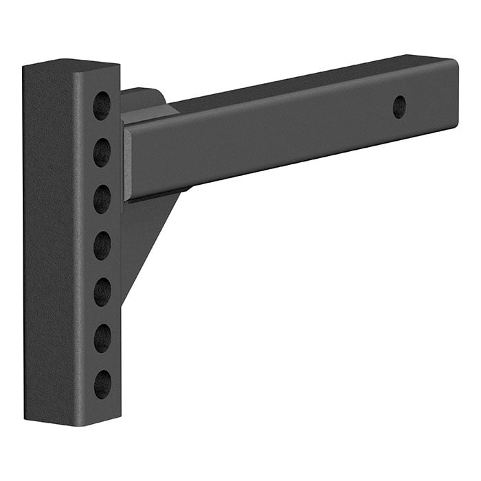 Curt weight distribution shank with 2-inch shank, 2-inch drop, and 6-inch rise for trailer hitch applications.