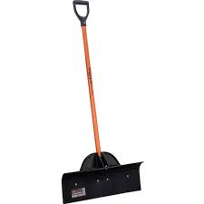 Buyer Products 24-inch snow pusher shovel for snow control, designed for effective snow removal by Indiana Trailer Sales.