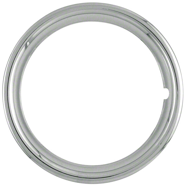 Wheel Trim Ring; 15 Inch Diameter; 1-1/2 Inch Depth; Chrome Plated; Steel; INDIVIDUAL - Indiana Trailer Sales