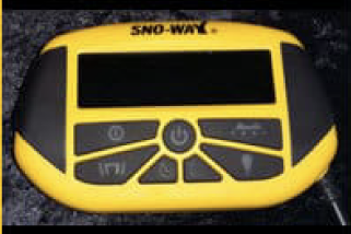 Snow control PDE controller by PACE Inc Distributors, featuring buttons and display for managing snow control systems.