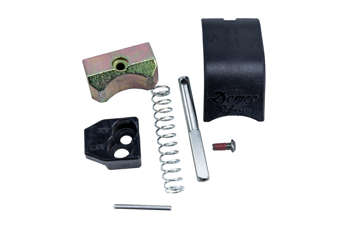 Rebuild kit for Demco coupler, compatible with PJ Trailers MFG, Inc. jacks and couplers, includes parts for repair and maintenance.