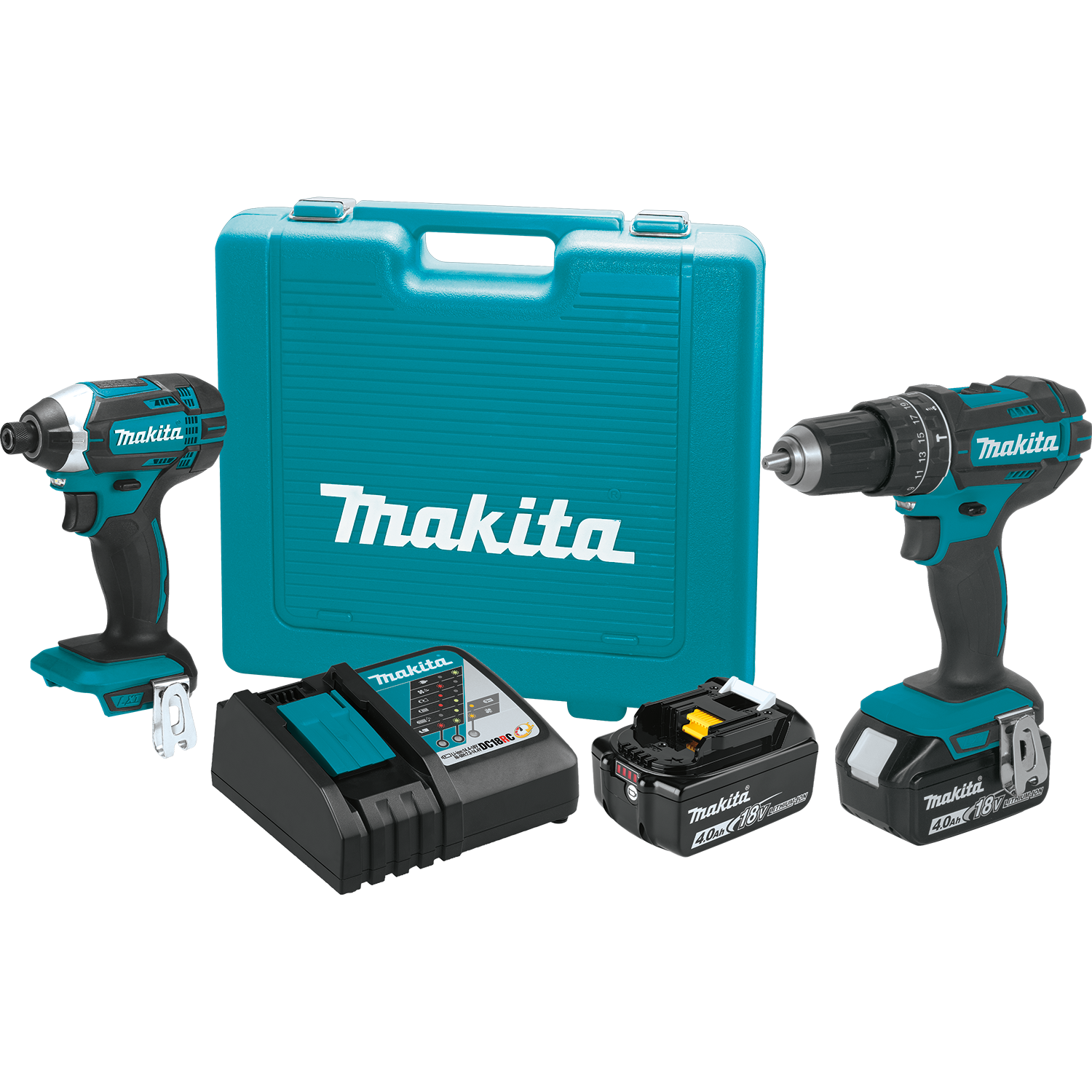 Makita 18V LXT® Lithium‑Ion Cordless 2‑Pc. Combo Kit (4.0Ah) - Indiana Trailer Sales