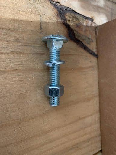 Carriage Bolt w/Lock Washer & Nut - Indiana Trailer Sales