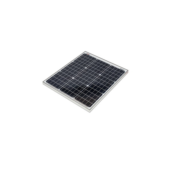 Solar Panel; Monocrystalline Type; 50 Watts/ 2.5 Amp Power Current; 23.22 Inch Length x 19.88 Inch Width x 1.37 Inch Height - Indiana Trailer Sales