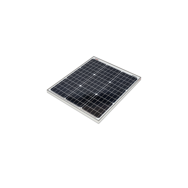 Solar Panel; Monocrystalline Type; 50 Watts/ 2.5 Amp Power Current; 23.22 Inch Length x 19.88 Inch Width x 1.37 Inch Height