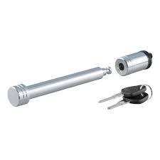 CURT - 23025 - 5/8" HITCH LOCK (3" RECEIVER, BARBELL, CHROME) - Indiana Trailer Sales