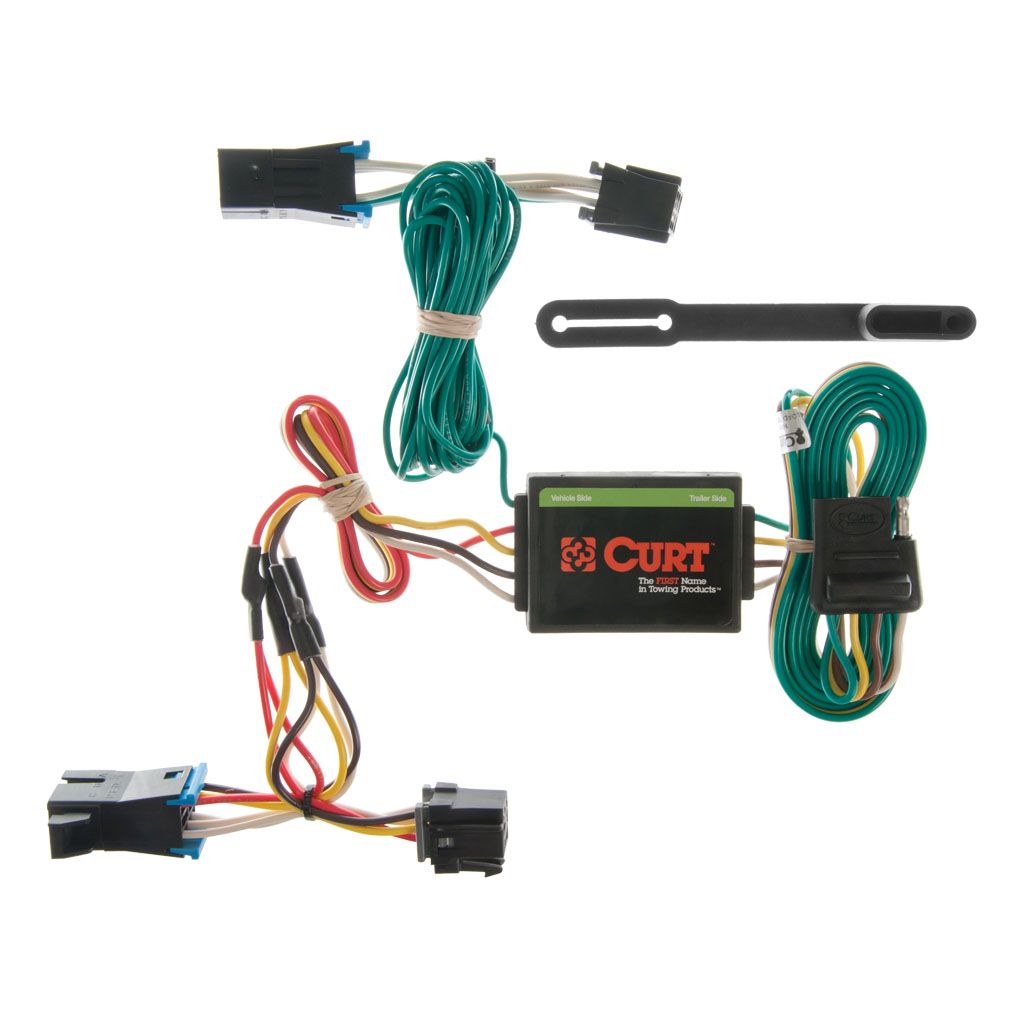 CURT - 55335 - CUSTOM WIRING 4-WAY FLAT SELECT CHEVROLET EXPRESS GMC SAVANA 1500 2500 3500 #55335 - Indiana Trailer Sales