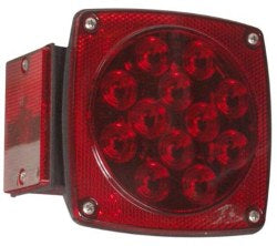 LED STT 4.75 SQ -80 LH W/LIC - STOP TURN TAIL LIGHT 11-DIODE LEFT-HAND - 8100369