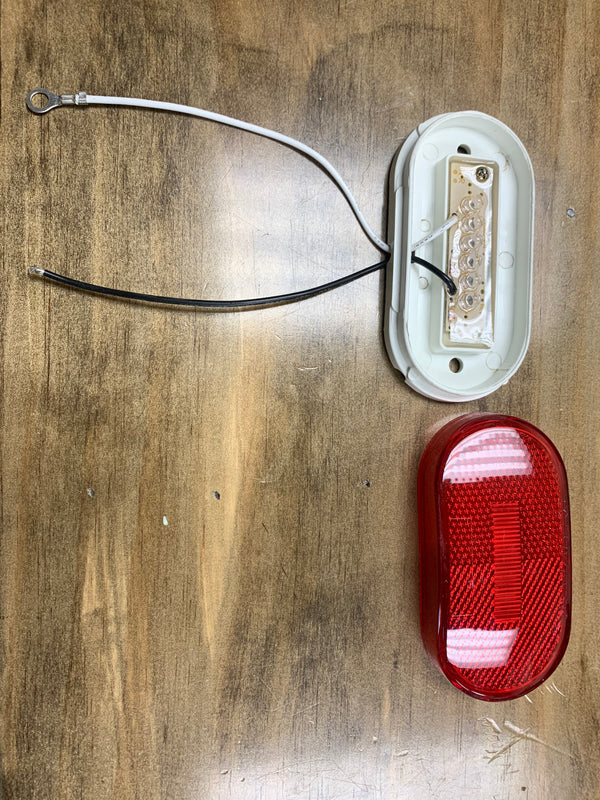 LED C/M 4 OVAL 6D RED - 8100376
