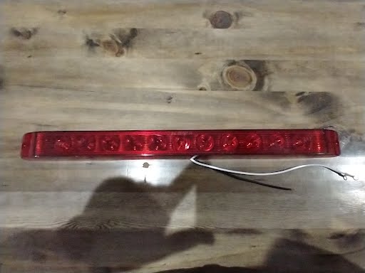 LED BAR 17" 3D RED 3D +80 PLSTC BASE - 8100490