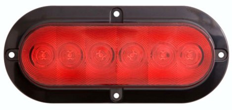 LED STT 6 OVAL 6D RED FLUSH - OPTRONICS STL73RB 6-Diode - 8100651