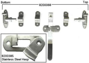 LOCK CAM HASP ASSY 2-PC STAINLESS STEEL - 8200385