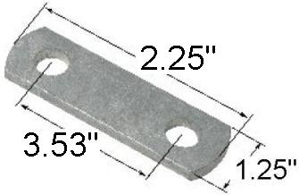 STRAP SHACKLE 2.250 HC 1.25W - Indiana Trailer Sales