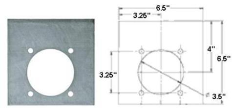 D-Ring Back Plate - 9250155 - Indiana Trailer Sales