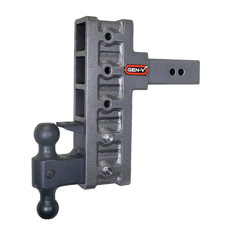 GEN-Y - GH-925 - MEGA-DUTY 2.5 Shank 9 Offset Drop 3K TW 21K Hitch & GH-061 Versa-Ball & GH-062 Pintle Lock