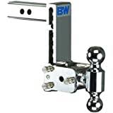 B&W Tow & Stow Double Ball Mount Chrome 7" Drop - 2 & 2 5/16" Balls - TS10040C - Indiana Trailer Sales