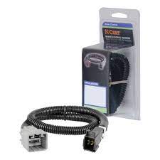Curt trailer brake controller harness for electrical and lights, part number 51373, with wiring and connector details.