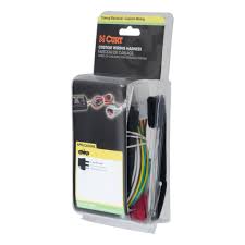 Curt Manufacturing custom 4-flat wiring harness for Chevy Express and GMC Savana vans, suitable for 1500 to 4500 models.