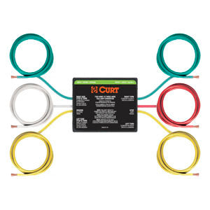Curt Manufacturing 56196 2-to-3-wire taillight converter for vehicle electrical and lighting system installation.