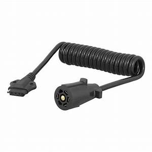 Curt 57281 7-way to 5-flat trailer wiring adapter with multiple connectors for electrical and lighting systems.
