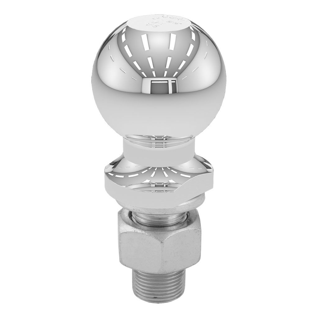 Curt Manufacturing LLC 40005 trailer ball with 2 5/16 inch diameter, 1 inch shank, and 2 1/8 inch length, hitch accessory.