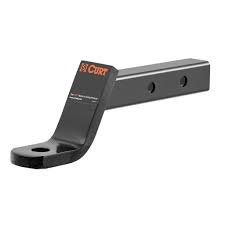 Curt Dual-Length Ball Mount hitch for towing, featuring adjustable length and sturdy construction by Curt Manufacturing.