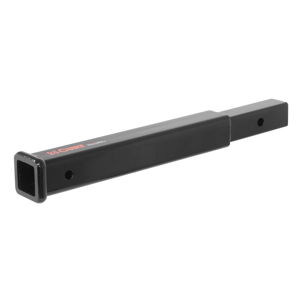 Curt Manufacturing LLC 18-inch receiver tube extender for hitches, made of durable steel for added towing length.