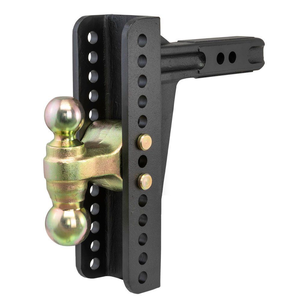 CURT - 45926 - ADJUSTABLE CHANNEL MOUNT WITH DUAL BALL (2" SHANK 14000 LBS. 10-1/8" DROP) - Indiana Trailer Sales