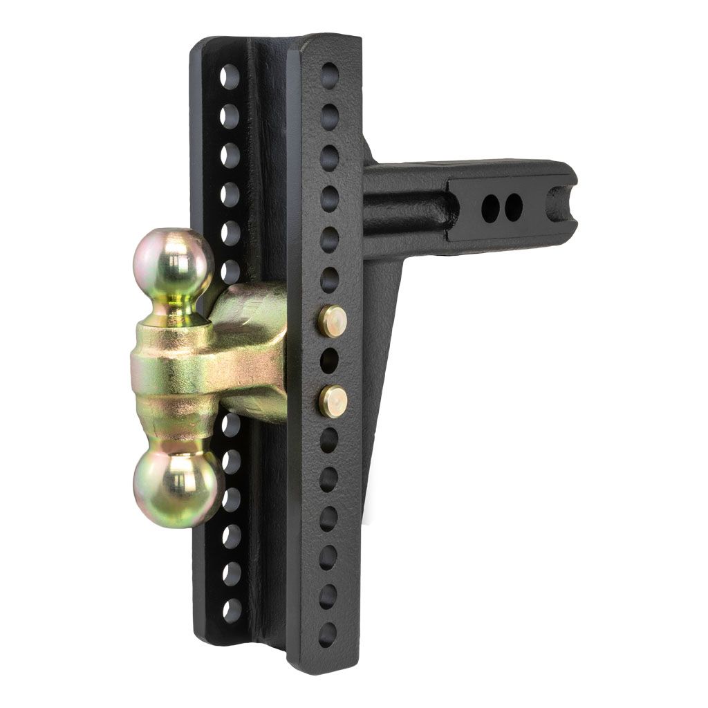 CURT - 45927 - ADJUSTABLE CHANNEL MOUNT DUAL BALL (2-1/2" SHANK 20000 LBS. 10-3/8" DROP) - Indiana Trailer Sales