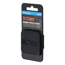 Rubber hitch tube cover for 1 1/4 inch trailer hitch by Curt Manufacturing, LLC, used as towing accessory and safety feature