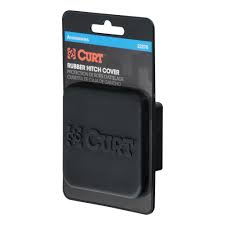 Rubber hitch tube cover from Curt Manufacturing for 2-inch trailer hitch receiver, towing accessories and safety equipment.