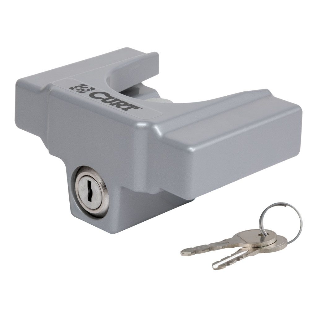 Curt trailer coupler lock for 1-7/8 or 2-inch couplers, secure trailer accessories from Curt Manufacturing, LLC