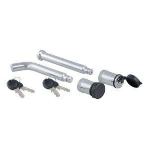 Curt Manufacturing LLC Channel Mount Lock Set for trailers, includes lock and keys, durable trailer lock accessories.