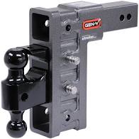 GEN-Y - GH-624 - MEGA-DUTY 2.5IN Shank 9IN Drop 21K Hitch & GH-061 Versa-Ball & GH-062 Pintle Lock - Indiana Trailer Sales