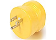 Camco 15M/30F AMP PowerGrip adapter for electrical and lighting applications, rated 125V/1875W, CSA certified.